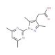 [1-(4,6-dimethylpyrimidin-2-yl)-3,5-dimethyl-1H-pyrazol-4-yl]acetic acid - chemical structure image