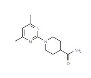 1-(4,6-Dimethylpyrimidin-2-yl)piperidine-4-carboxamide - chemical structure image