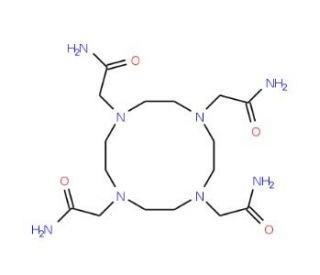 1,4,7,10-Tetrakis(aminocarbonylmethyl)-1,4,7,10-tetraazacyclododecane (CAS 157599-02-5) - chemical structure image
