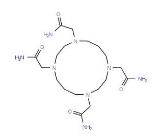 1,4,8,11-Tetrakis(aminocarbonylmethyl)-1,4,8,11-tetraazacyclotetradecane (CAS 345612-63-7) - chemical structure image