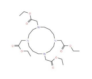 1,4,8,11-Tetrakis(ethoxycarbonylmethyl)-1,4,8,11-tetraazacyclotetradecane (CAS 126320-57-8) - chemical structure image