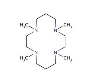 1,4,8,11-Tetramethyl-1,4,8,11-tetraazacyclotetradecane (CAS 41203-22-9) - chemical structure image
