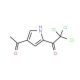 1-(4-acetyl-1H-pyrrol-2-yl)-2,2,2-trichloroethanone (CAS 72652-34-7) - chemical structure image