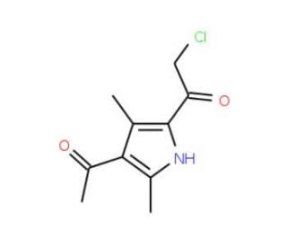 1-(4-Acetyl-3,5-dimethyl-1H-pyrrol-2-yl)-2-chloro-ethanone - chemical structure image