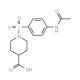 1-{[4-(Acetylamino)phenyl]sulfonyl}-4-piperidinecarboxylic acid (CAS 314744-44-0) - chemical structure image