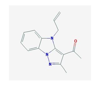 1-(4-allyl-2-methyl-4H-pyrazolo[1,5-a]benzimidazol-3-yl)ethanone - chemical structure image