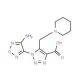 1-(4-Amino-1,2,5-oxadiazol-3-yl)-5-(piperidin-1-ylmethyl)-1H-1,2,3-triazole-4-carboxylic acid - chemical structure image