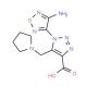 1-(4-Amino-1,2,5-oxadiazol-3-yl)-5-(pyrrolidin-1-ylmethyl)-1H-1,2,3-triazole-4-carboxylic acid - chemical structure image