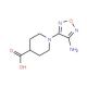 1-(4-Amino-1,2,5-oxadiazol-3-yl)piperidine-4-carboxylic acid - chemical structure image