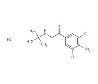 1-(4-Amino-3,5-dichloro-phenyl)-2-tert-butylamino-ethanone Hydrochloride (CAS 37845-71-9) - chemical structure image