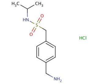 1-[4-(aminomethyl)phenyl]-N-isopropylmethanesulfonamide hydrochloride - chemical structure image