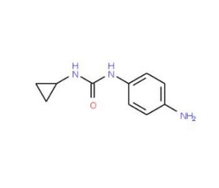 1-(4-aminophenyl)-3-cyclopropylurea - chemical structure image