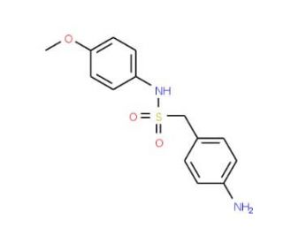1-(4-aminophenyl)-N-(4-methoxyphenyl)methanesulfonamide - chemical structure image