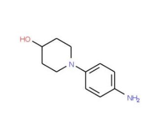 1-(4-aminophenyl)piperidin-4-ol (CAS 142752-12-3) - chemical structure image