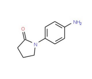 1-(4-aminophenyl)pyrrolidin-2-one (CAS 13691-22-0) - chemical structure image