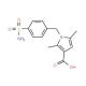 1-[4-(aminosulfonyl)benzyl]-2,5-dimethyl-1H-pyrrole-3-carboxylic acid - chemical structure image
