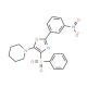 1-[4-Benzenesulfonyl-2-(3-nitro-phenyl)-oxazol-5-yl]-piperidine (CAS 330681-80-6) - chemical structure image