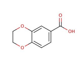 1,4-Benzodioxane-6-carboxylic acid (CAS 4442-54-0) - chemical structure image