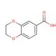 1,4-Benzodioxane-6-carboxylic acid (CAS 4442-54-0) - chemical structure image