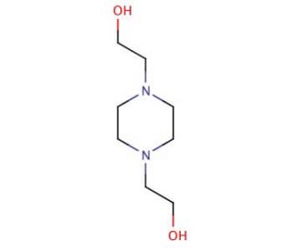 1,4-Bis(2-hydroxyethyl)piperazine (CAS 122-96-3) - chemical structure image