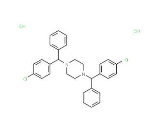 1,4-Bis[(4-chlorophenyl)phenylmethyl]piperazine dihydrochloride (CAS 346451-15-8) - chemical structure image