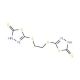 1,4-Bis(5-mercapto-1,3,4-thiadiazole-2-ylthio)ethane (CAS 10486-54-1) - chemical structure image