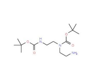 1,4-Bis-Boc-1,4,7-triazaheptane (CAS 120131-72-8) - chemical structure image