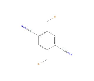 1,4-Bis(bromomethyl)-2,5-dicyanobenzene (CAS 64746-04-9) - chemical structure image