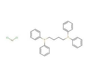 1,4-Bis(diphenylphosphino)butane-palladium(II) chloride (CAS 29964-62-3) - chemical structure image