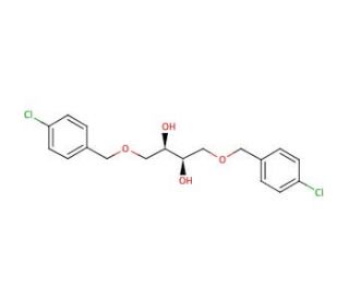 (&plus;)-1,4-Bis-O-(4-chlorobenzyl)-D-threitol (CAS 85362-86-3) - chemical structure image
