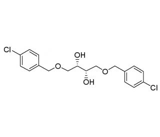 (&minus;)-1,4-Bis-O-(4-chlorobenzyl)-L-threitol (CAS 85362-85-2) - chemical structure image