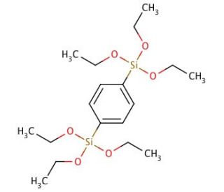 1,4-Bis(triethoxysilyl)benzene (CAS 2615-18-1) - chemical structure image