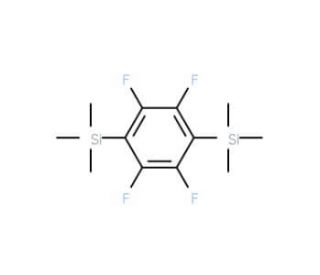 1,4-Bis(trimethylsilyl)tetrafluorobenzene (CAS 16956-91-5) - chemical structure image