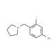 1-(4-Bromo-2-fluorobenzyl)pyrrolidine (CAS 283173-83-1) - chemical structure image