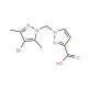 1-(4-Bromo-3,5-dimethyl-pyrazol-1-ylmethyl)-1H-pyrazole-3-carboxylic acid - chemical structure image