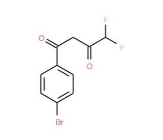 1-(4-Bromo-phenyl)-4,4-difluorobutane-1,3-dione (CAS 371967-22-5) - chemical structure image
