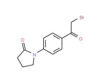 1-[4-(Bromoacetyl)phenyl]-2-pyrrolidinone (CAS 870761-09-4) - chemical structure image