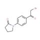1-[4-(Bromoacetyl)phenyl]-2-pyrrolidinone (CAS 870761-09-4) - chemical structure image