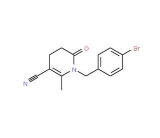 1-(4-Bromobenzyl)-2-methyl-6-oxo-1,4,5,6-tetrahydro-3-pyridinecarbonitrile - chemical structure image