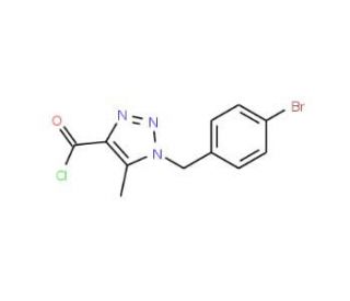 1-(4-Bromobenzyl)-5-methyl-1H-1,2,3-triazole-4-carbonyl chloride - chemical structure image