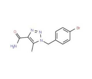 1-(4-Bromobenzyl)-5-methyl-1H-1,2,3-triazole-4-carboxamide - chemical structure image