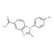 1-(4-Bromophenyl)-2-methyl-1H-benzimidazole-5-carboxylic acid - chemical structure image