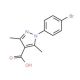 1-(4-bromophenyl)-3,5-dimethyl-1H-pyrazole-4-carboxylic acid - chemical structure image
