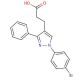 1-(4-Bromophenyl)-3-phenylpyrazole-4-propionic acid (CAS 75821-70-4) - chemical structure image