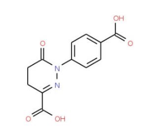 1-(4-Carboxyphenyl)-6-oxo-1,4,5,6-tetra-hydropyridazine-3-carboxylic acid - chemical structure image