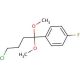 1-(4-Chloro-1,1-dimethoxybutyl)-4-fluorobenzene (CAS 57390-39-3) - chemical structure image