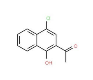 1-(4-Chloro-1-hydroxy-naphthalen-2-yl)ethanone (CAS 530740-47-7) - chemical structure image