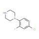 1-(4-Chloro-2-fluorophenyl)piperazine (CAS 515160-75-5) - chemical structure image