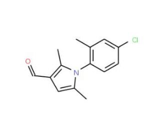 1-(4-chloro-2-methylphenyl)-2,5-dimethyl-1H-pyrrole-3-carbaldehyde - chemical structure image