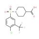 1-{[4-chloro-3-(trifluoromethyl)phenyl]sulfonyl}piperidine-4-carboxylic acid - chemical structure image